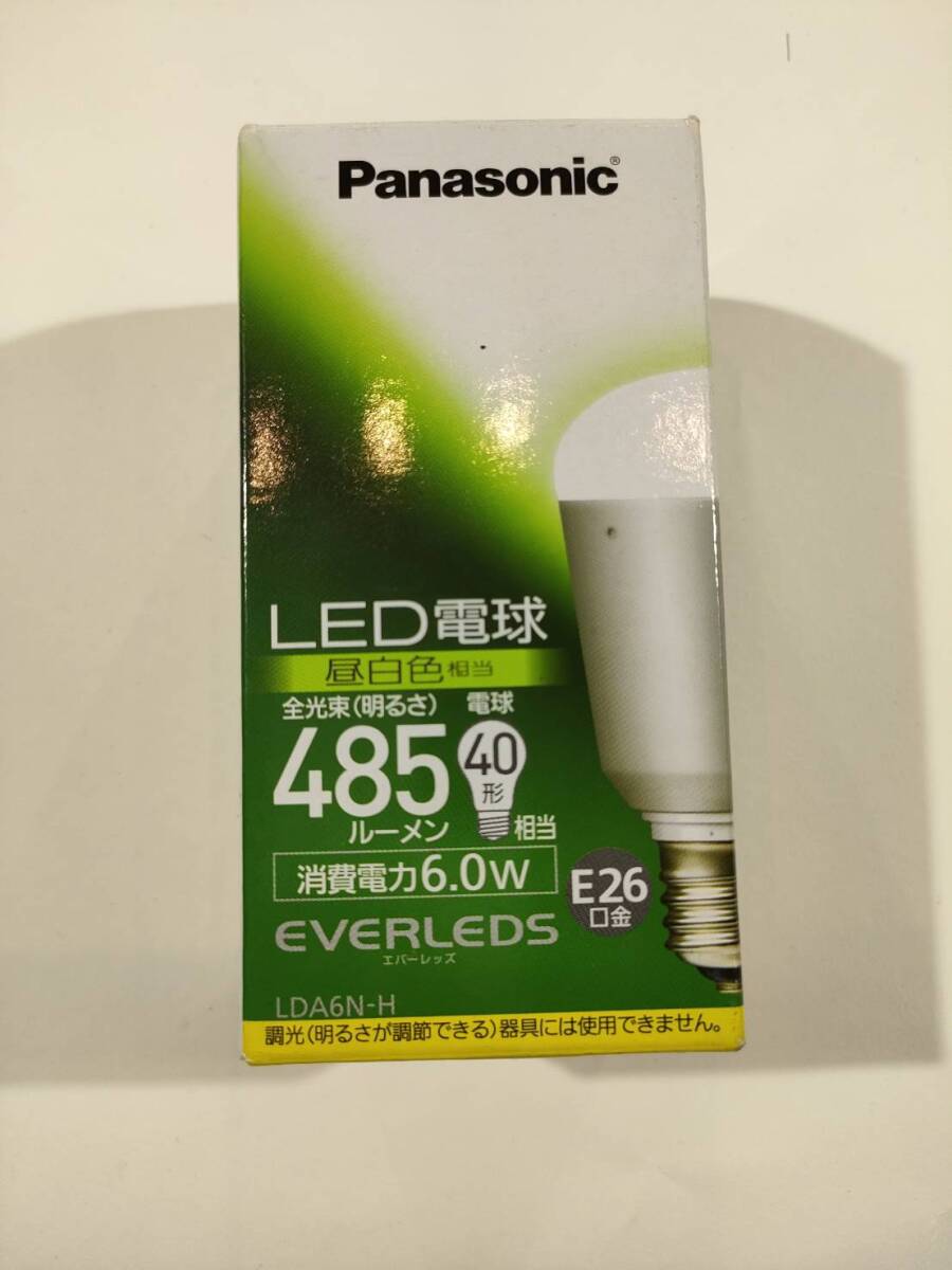 Panasonic 　パナソニック　 LED電球 　昼白色 　40形相当 　485ルーメン 　E26口金 　LDA6N-H_画像1