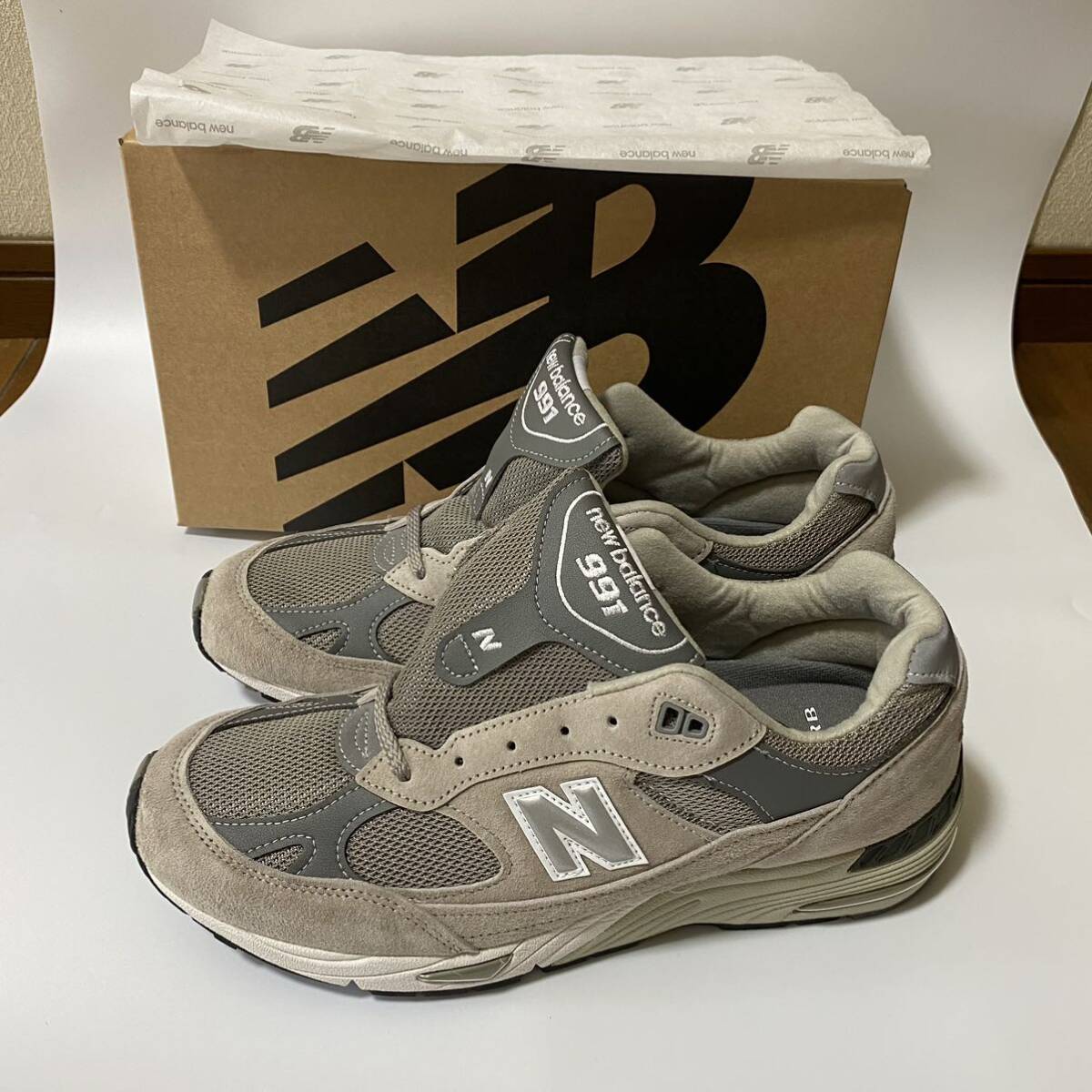 【新品 26.5cm US8.5 】NEW BALANCE M991GL Made in England ニューバランス M 991 GL UK 赤タグ NB グレー 990 M 992 GR MR 993 1500