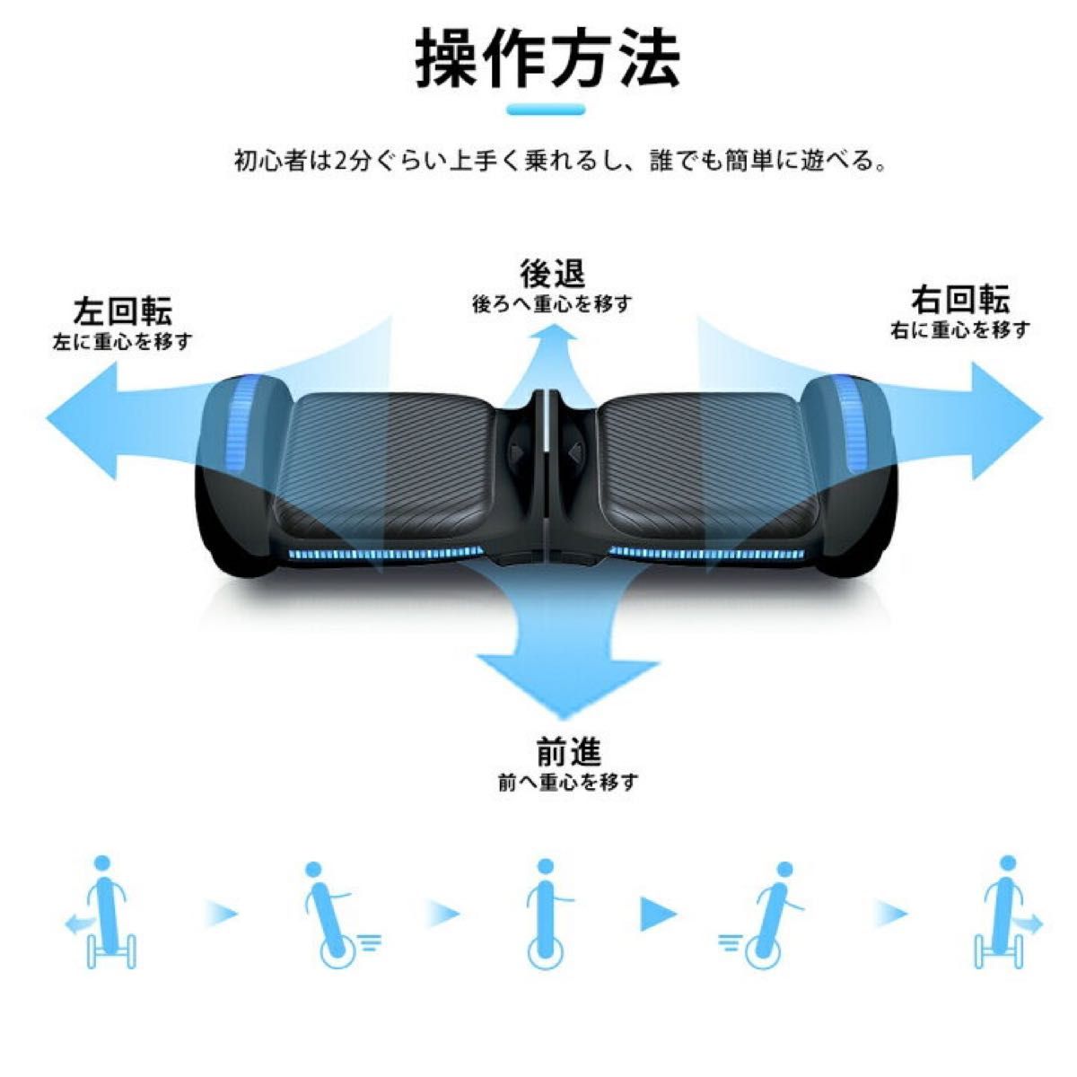 38 電動バランススクーター 大人 子供  Bluetooth音楽6.5インチタイヤ  ラルシステム   