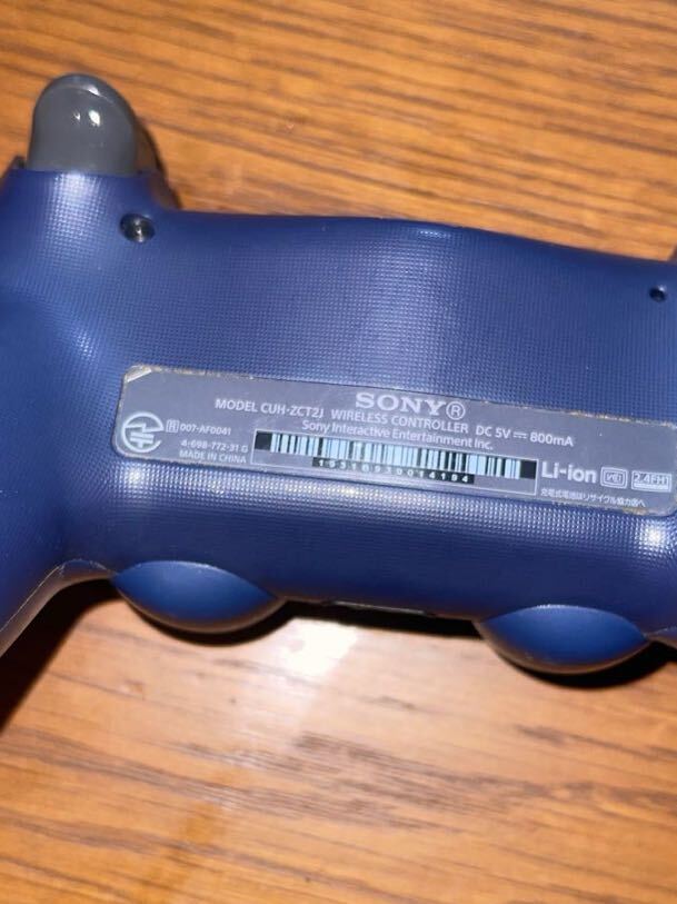  работоспособность не проверялась PS4 беспроводной контроллер текущее состояние товар DUALSHOCK4 голубой SONY PlayStation4 черный CUH-ZCT2J midnight blue black 