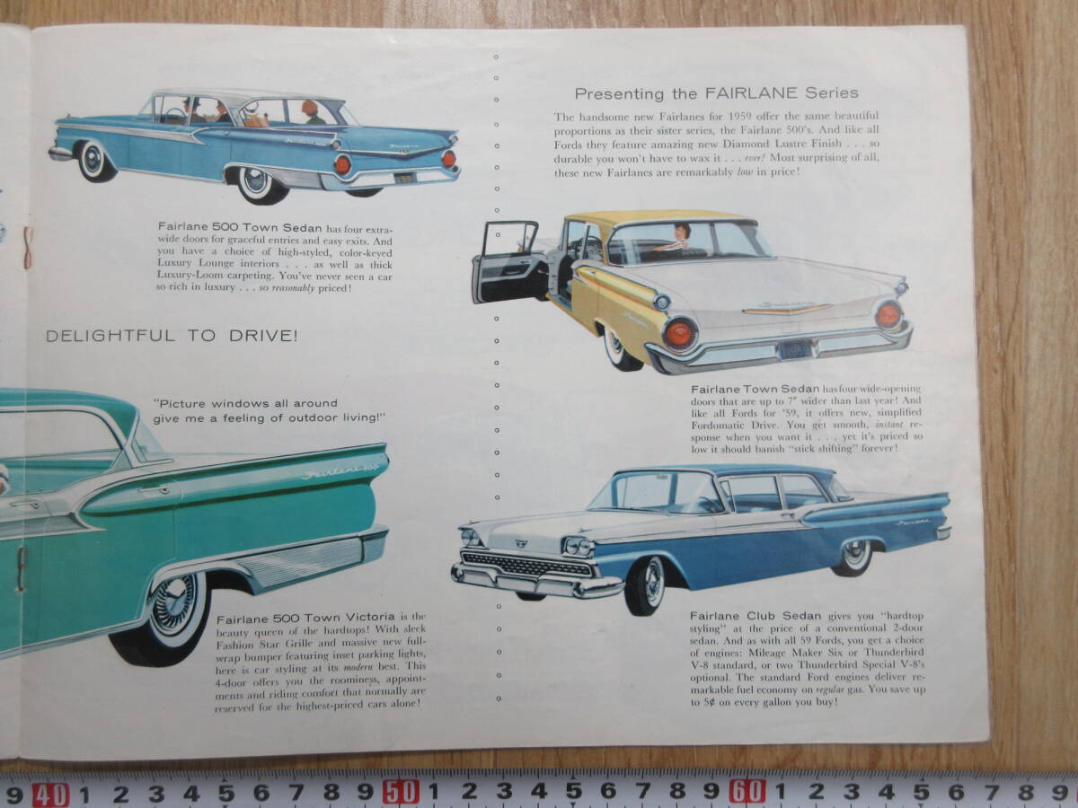 38)[ Ford старый каталог FORD объединенный каталог 1959] осмотр близко металлический motor s новый en пирог ya motor новый Japan motor 
