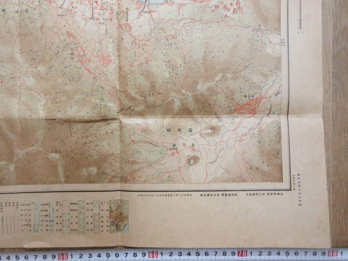 7)戦前　朝鮮　古地図『馬山　１/１０，０００　地形図　朝鮮総督府陸地測量部　大正６年　約５７×６６ｃｍ』_画像4