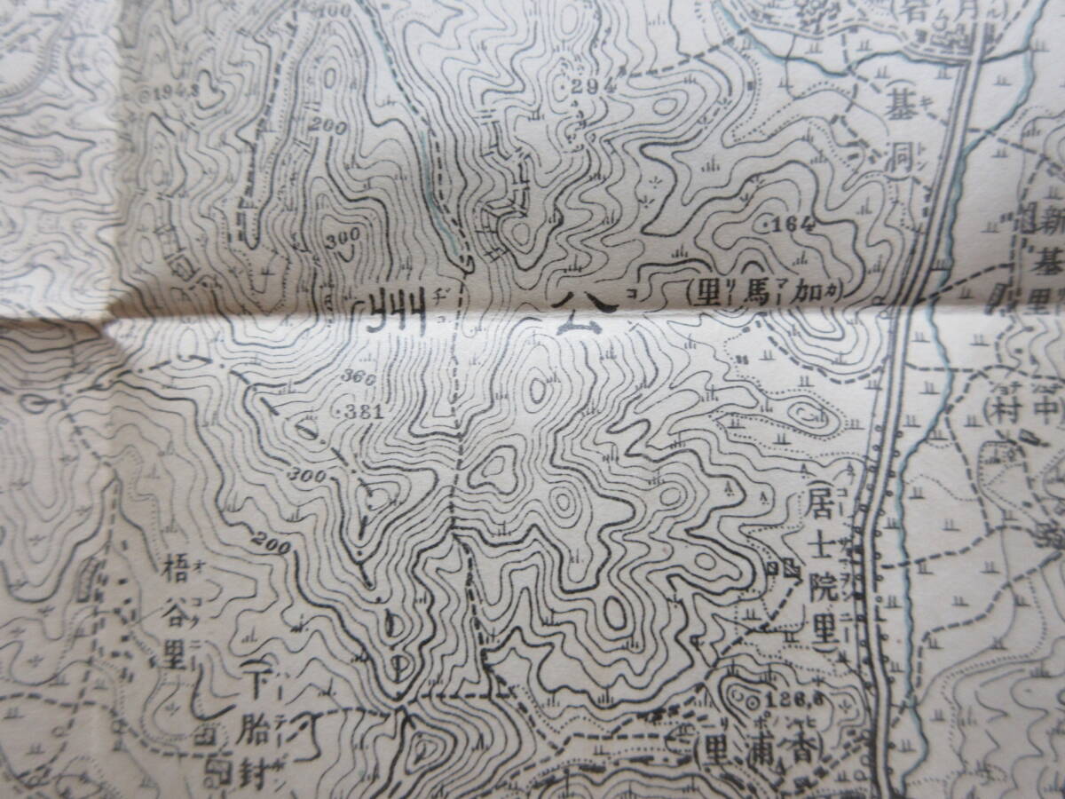 13)戦前　朝鮮　古地図『公州　１/５０，０００　地形図　朝鮮総督府陸地測量部　大正８年　約５８×４６ｃｍ』_画像7