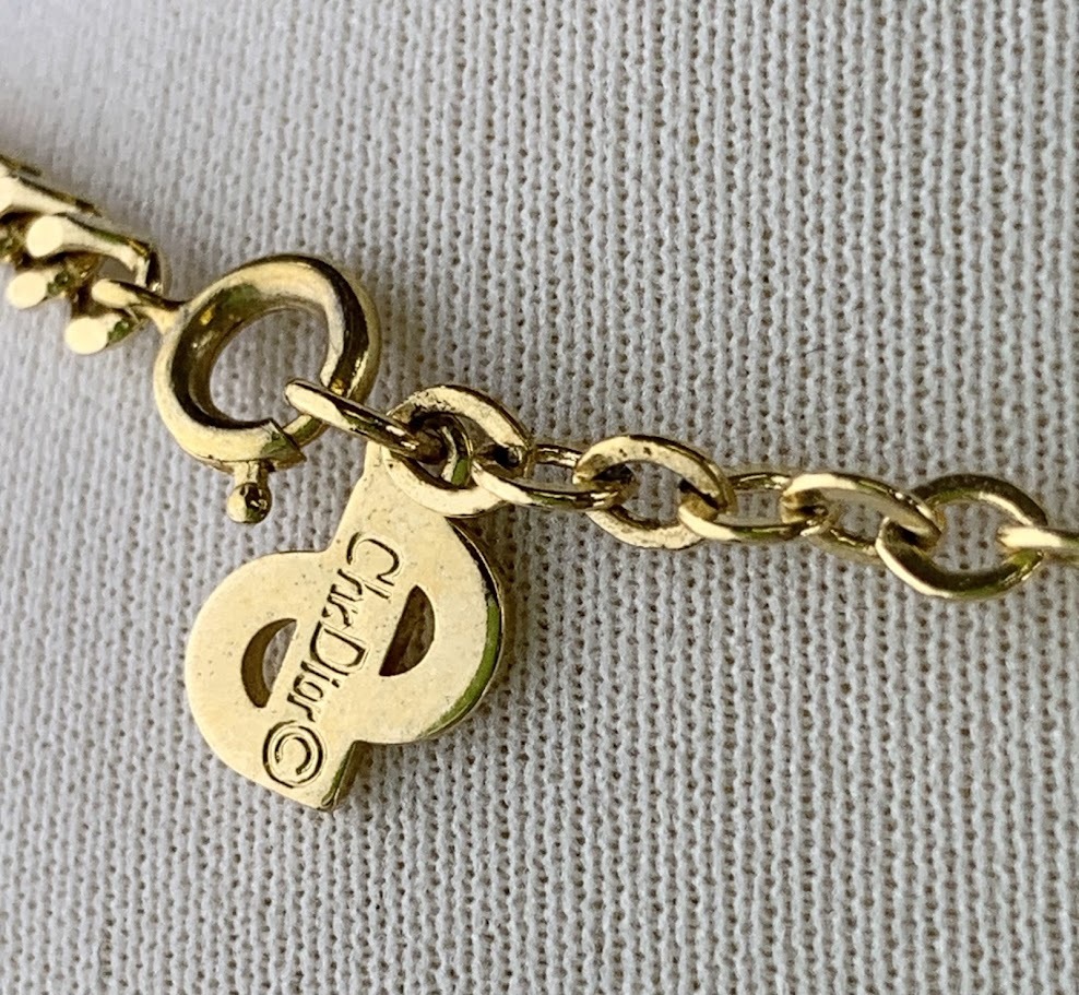 【1円～】K2673 ChristianDior クリスチャンディオール ネックレス ロゴ CDロゴ ゴールド ペンダント アクセサリー レディース ジュエリーの画像7