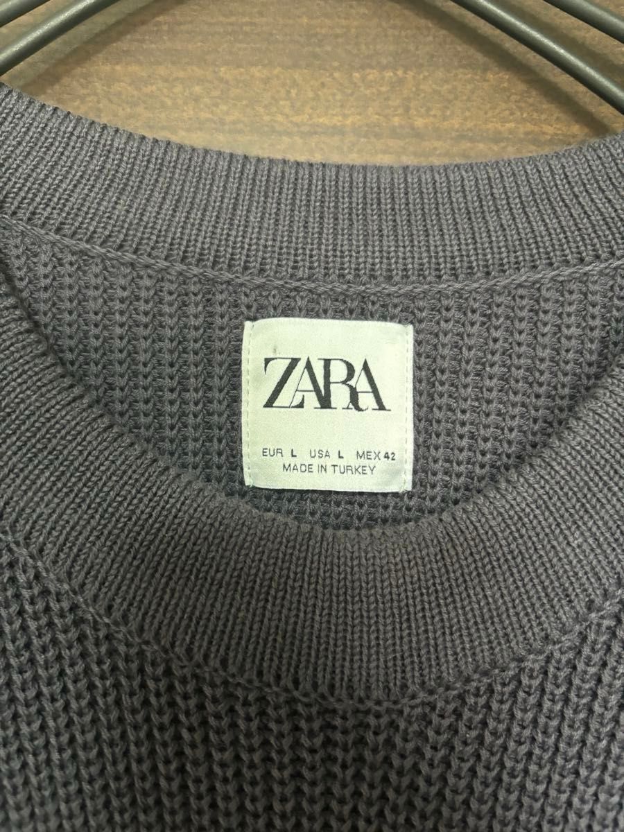 ZARA ザラ トレーナー スウェット セーター メンズ レディース 兼用 パープル系