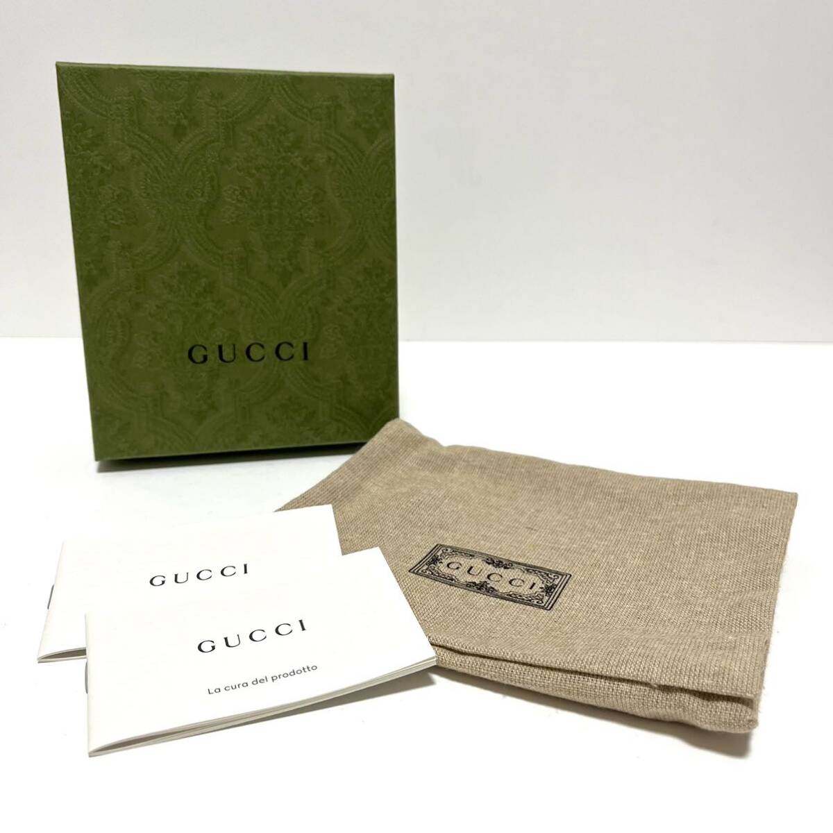 【0776】美品 GUCCI グッチ オフィディア GGマーモント シェリーライン 折り財布 Wホック フレンチフラップ レザー メンズ レディース 箱付_画像9