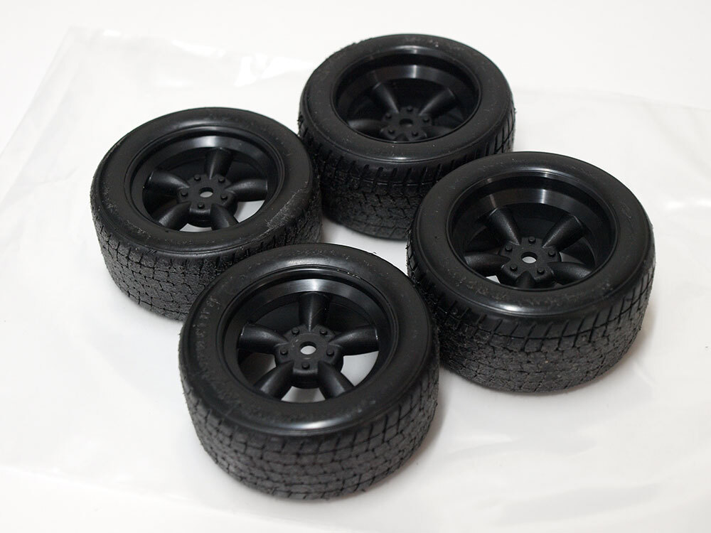 [M1315]HPI drift for tire * wheel for 1 vehicle set secondhand goods (5ps.@ spoke rare radial 1/10 RC radio-controller wide narrow )