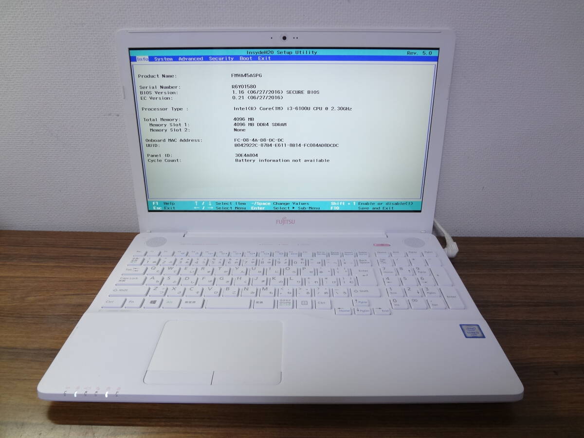 ●【ジャンク品】FUJITSU LIFEBOOK AH45/A3_画像1