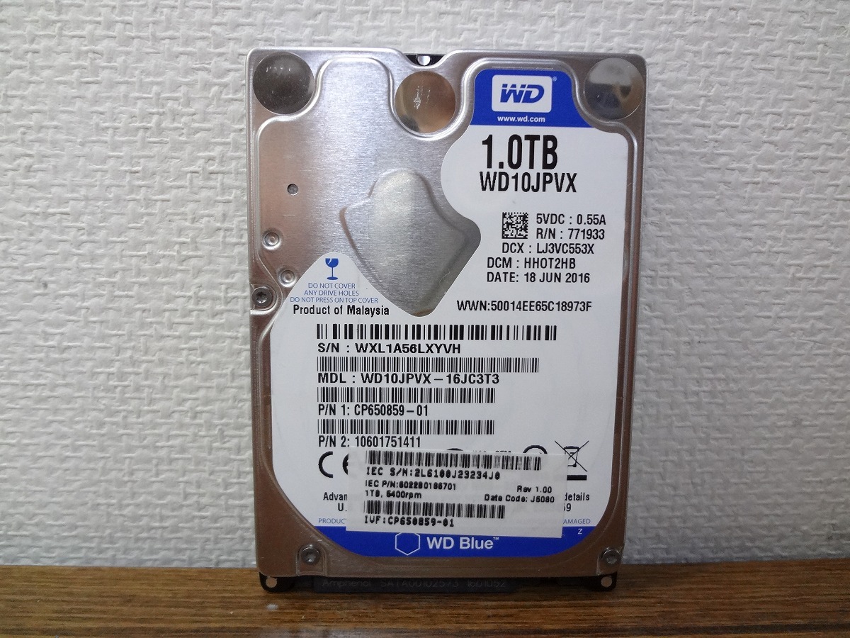 ●ノートPC用 HDD　SATA　2.5インチ 1TB⑦_画像1