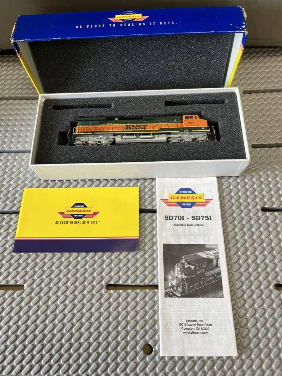 1000円スタート 希少 genesis SD70I SD75I 鉄道模型 SD70シリーズ BNSF 1000 Athearn 電車 レトロ 玩具 HOゲージ 鉄道 外国車輌_画像1