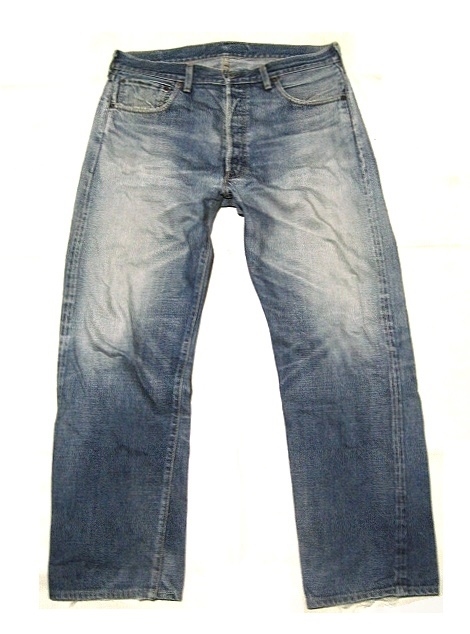 501 ビッグE 復刻 w38 (93x77位) 激タテ落ち ヒゲ アタリ抜群 71501 日本製 ビッグE リーバイス LEVI’Sの画像1