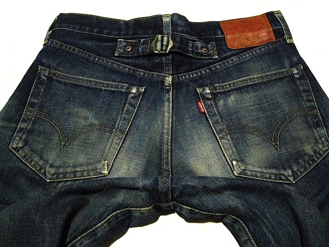 702XX 復刻 w31 (78x77位) 濃淡 激美ヒゲ タテ落ち アタリ抜群 日本製 ビッグE リーバイス LEVI’S_画像7