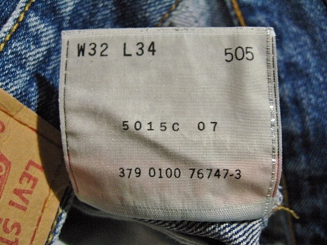 米国製 505-03 w32 (85x75位) タテ落ち アメリカ製 Levi’s リーバイス USA 状態良好_画像4