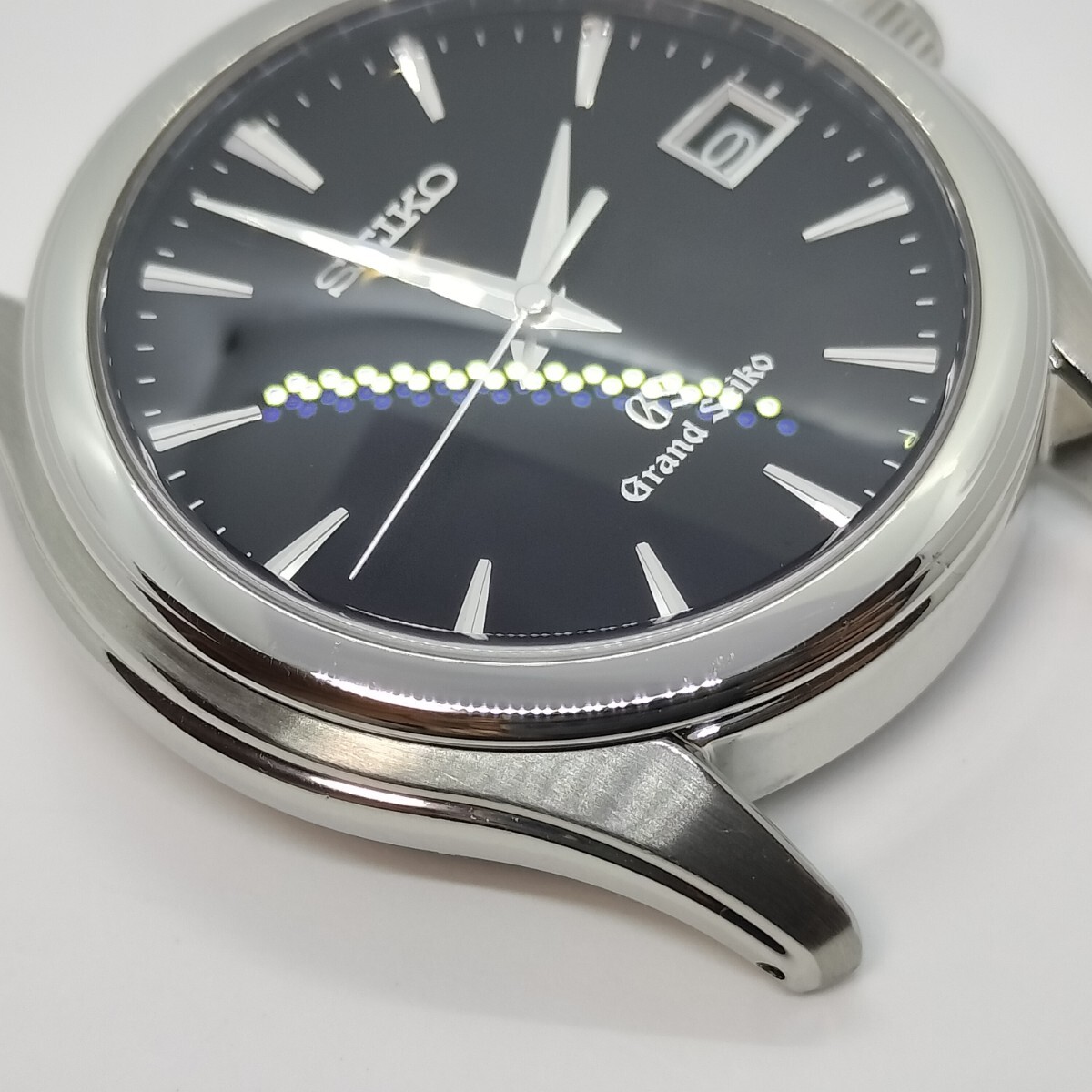 【良品】Grand SeikoグランドセイコーSBGX041ブラック文字盤OH済箱付きメンズ腕時計