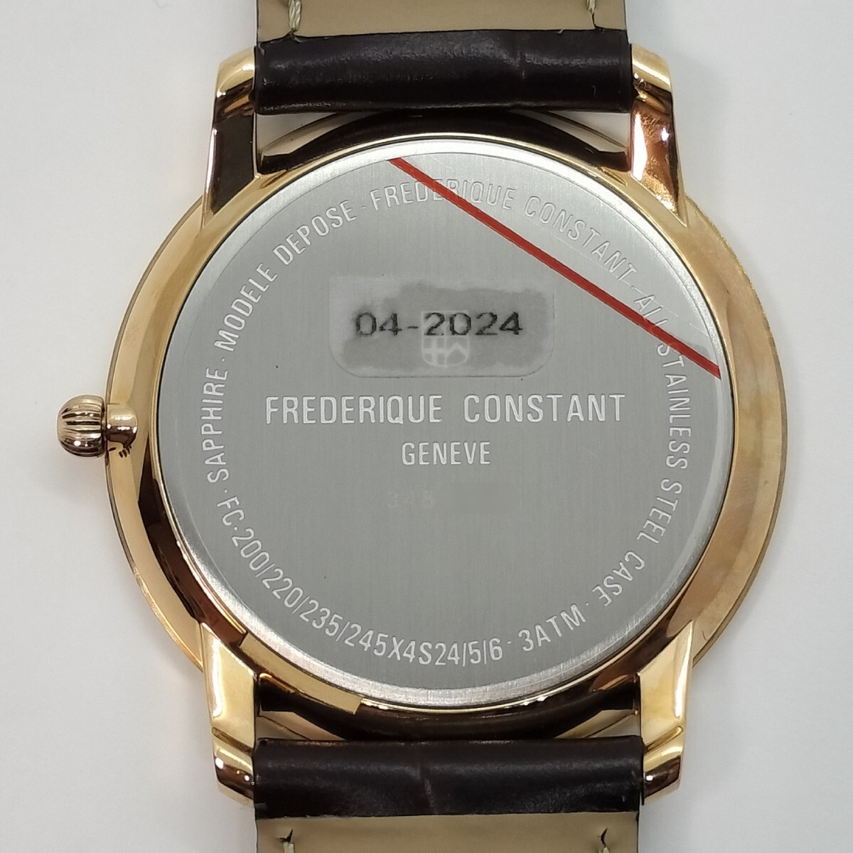 【未使用】FREDERIQUE CONSTANTフレデリックコンスタント スリムラインFC-235M4S4箱付きメンズ腕時計_画像6