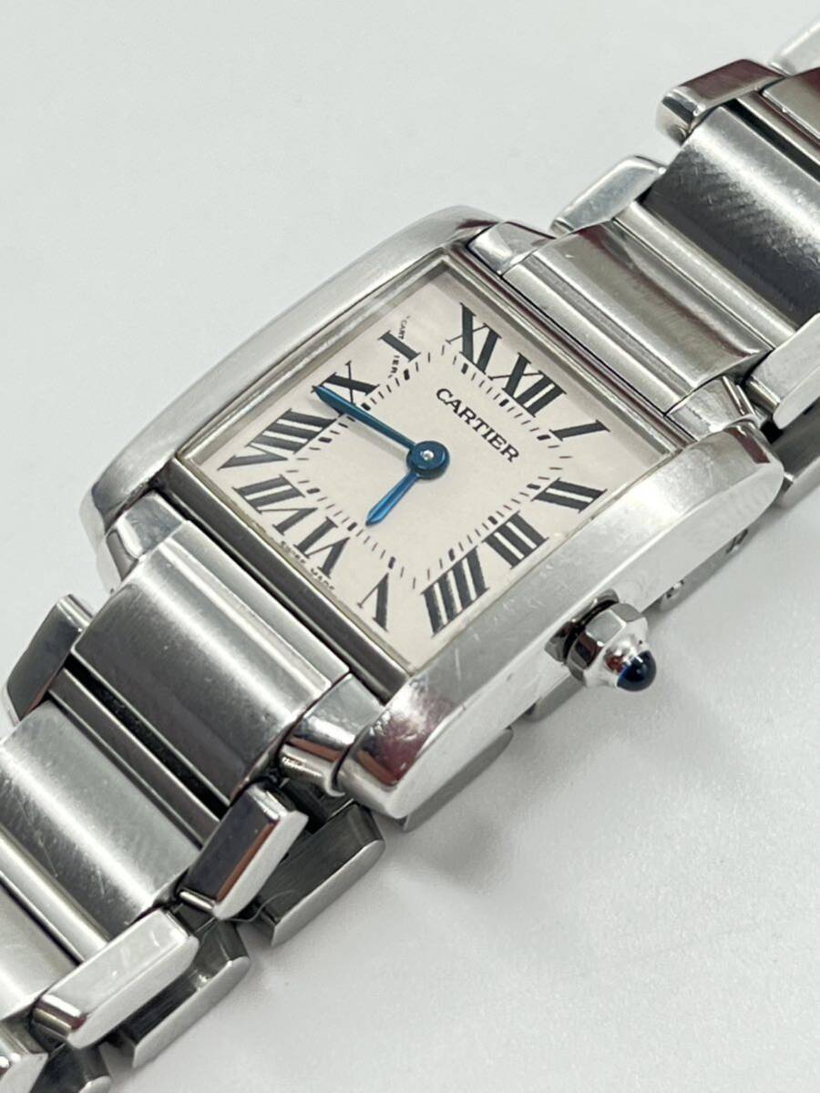 Cartier カルティエ タンクフランセーズ 2384 2針 レディース クォーツ 腕時計 箱付き _画像2