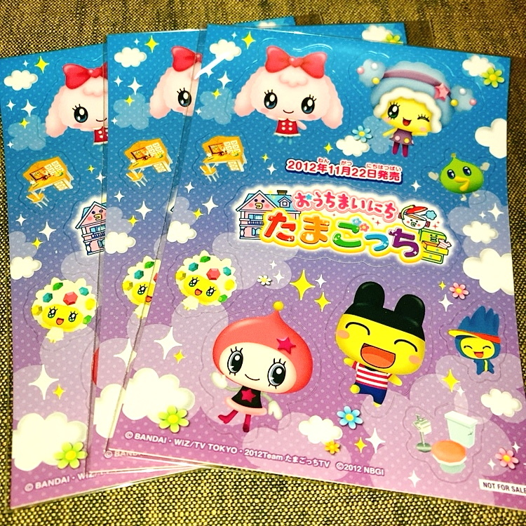 * новый товар *... Каждый день Tamagotchi Special производства наклейка 3 листов комплект *