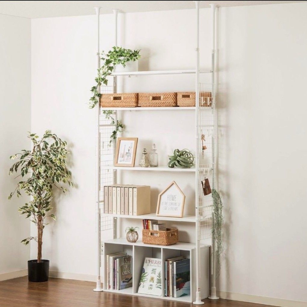 新品未開封 ニトリ つっぱりシェルフ アルゴス90 WH ホワイト 新品未開封 ニトリ つっぱりシェルフ アルゴス90 WH ホワイト