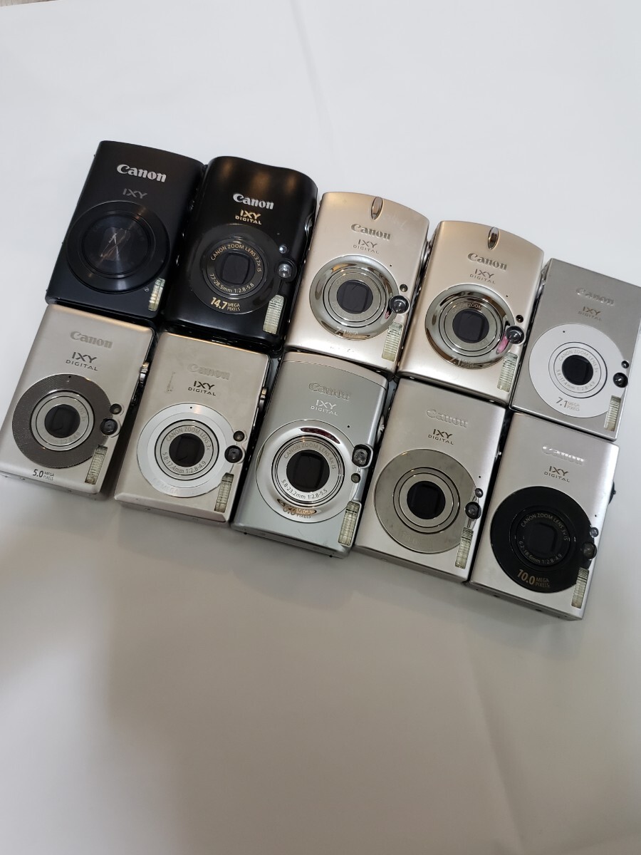 コンパクトデジタルカメラ デジカメ 15点セット Canon IXY DIGITAL 800IS 600F 25IS 10 55 700 70 3000ISなど 簡易動作OK 一部ジャンク _画像2