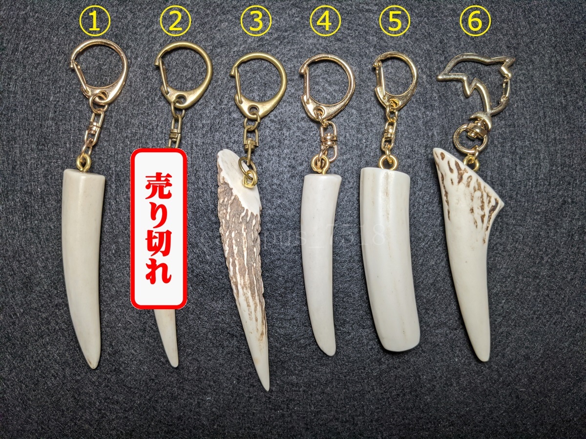  deer angle key holder L *.1. selection * deer tsuno strap amulet water defect except .