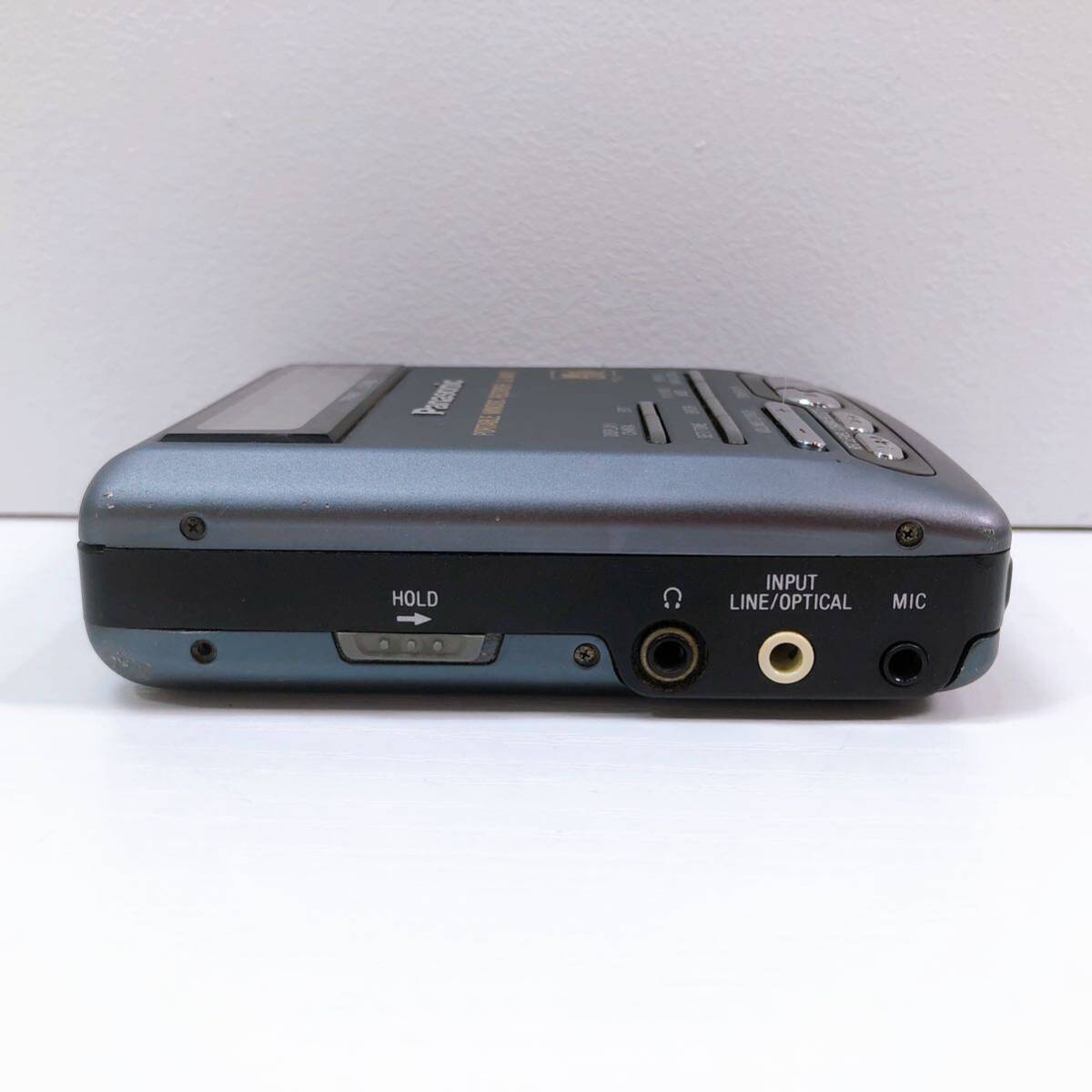 313【中古】Panasonic パナソニック ポータブルミニディスクレコーダー SL-MR10 MD プレーヤー ACアダプター付き 通電確認済み 現状品の画像6