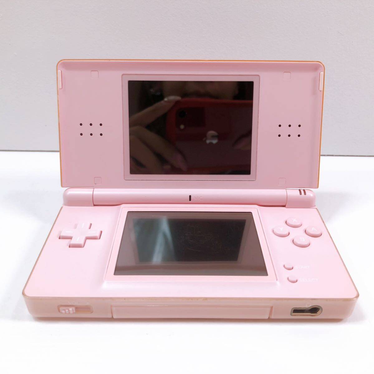 317【中古】Nintendo DS Lite 本体 USG-001 ピンク ニンテンドー DS ライト 任天堂 タッチペンなし 動作確認 初期化済み 現状品の画像2