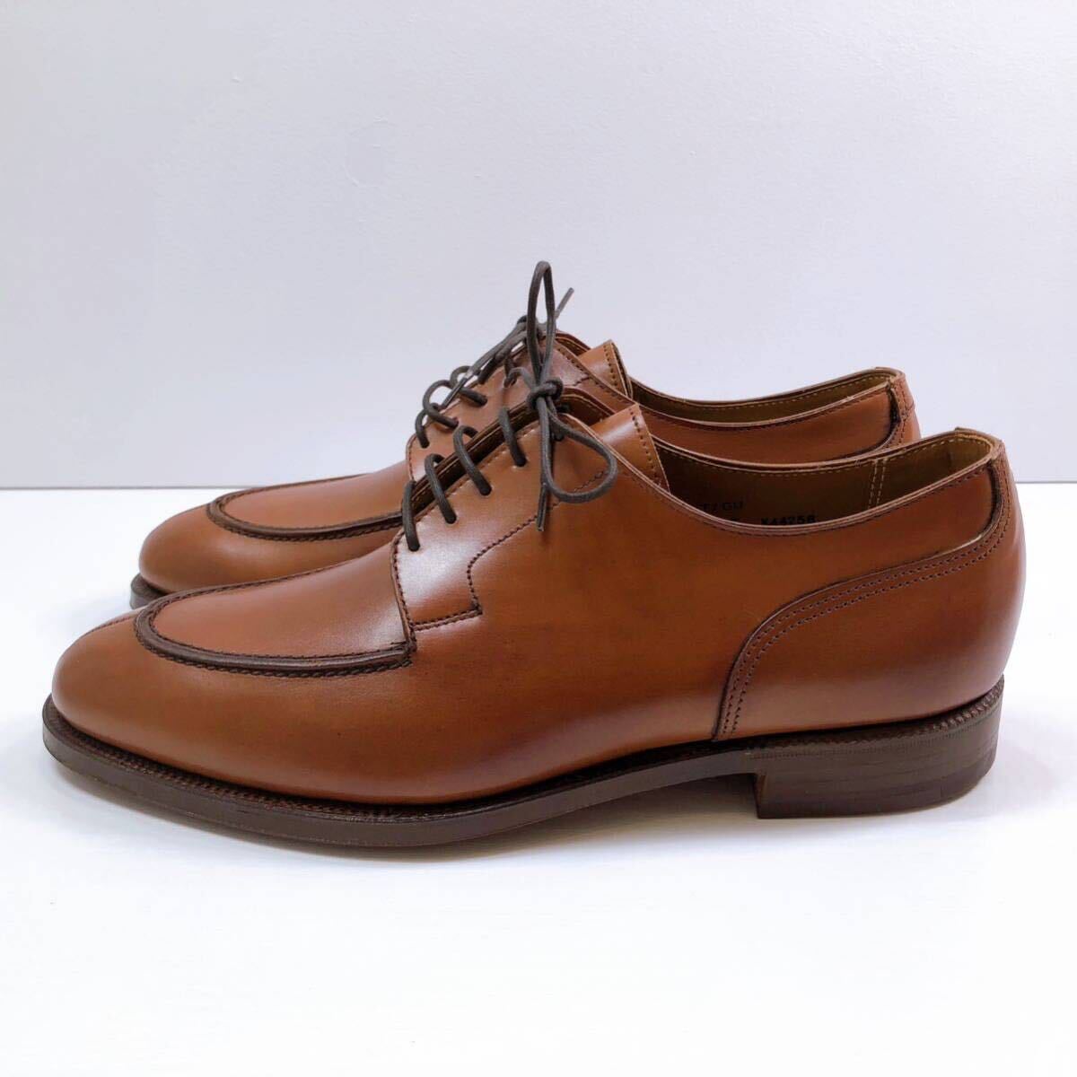 100【中古】CROCKETT&JONES クロケットアンドジョーンズ MONTAGU サイズ 5E ビジネスシューズ 革靴 ブラウン 箱付き 現状品_画像3