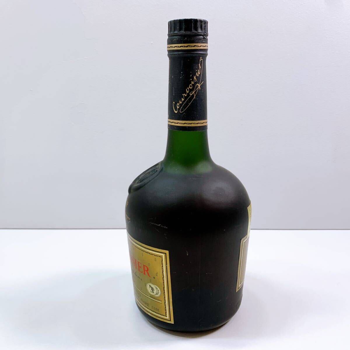 108【未開栓】COURVOISIER VSOP COGNAC 700ml 40％ クルボアジェ コニャック グリーンボトル 特級 ブランデー 古酒 現状品_画像4