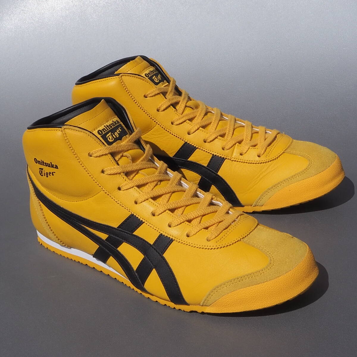 レア!! 美品 26.5cm オニツカタイガー メキシコ ミッドランナー 黄ｘ黒 レザー Onitsuka Tiger MEXICO_画像1