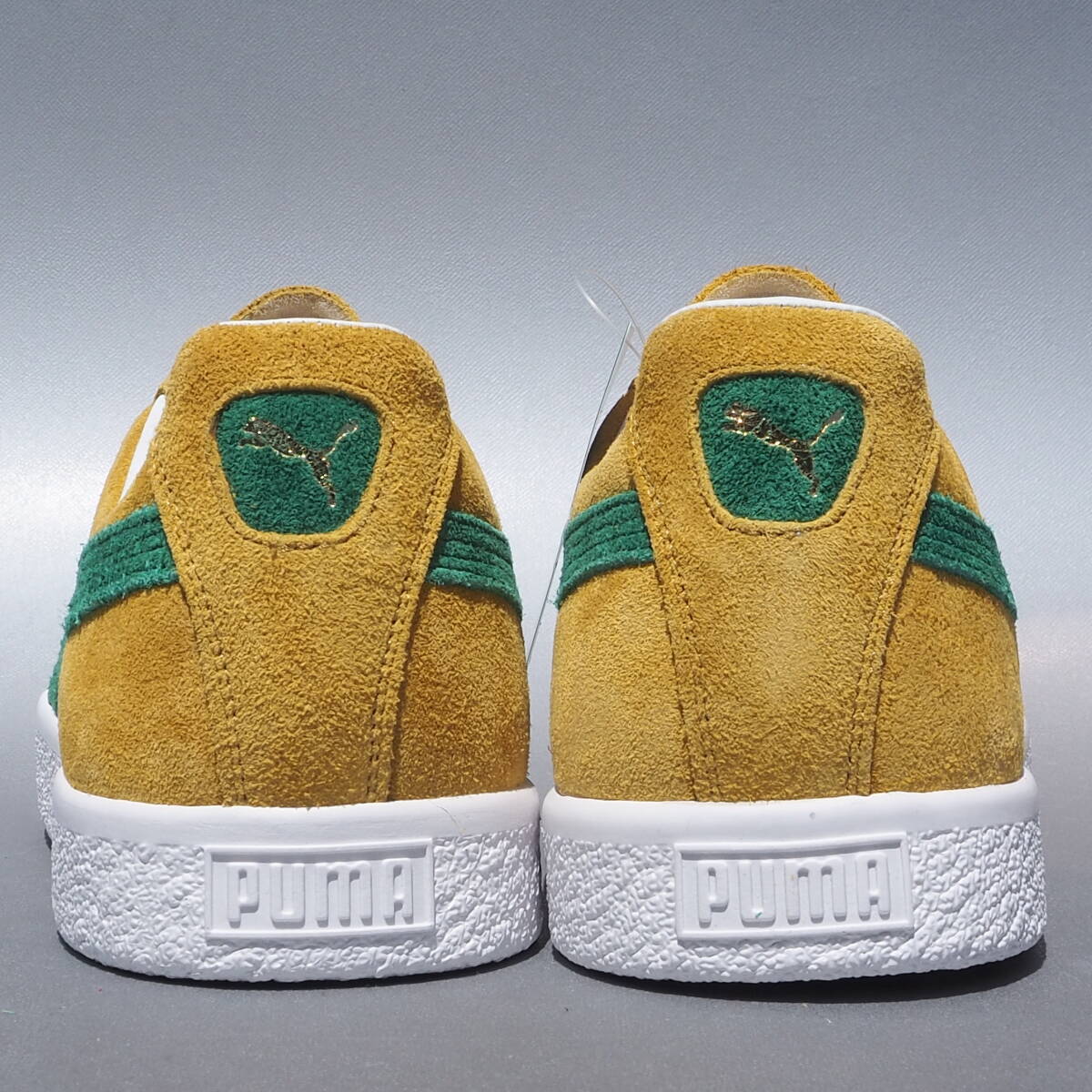 デッド!! 新品 US 8.5 / 26.5cm 限定 日本製 PUMA SUEDE VTG MIJ RETRO スエード 黄x緑 made in japan ビンテージ クライド_画像4