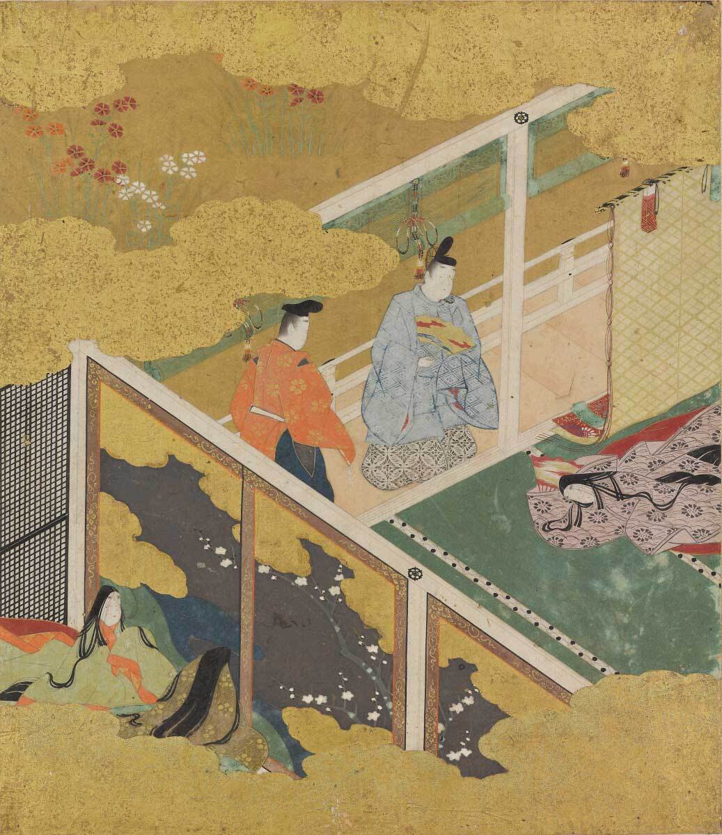 源氏物語」常夏(とこなつ)の巻・撫子(なでしこ)の花につけた近江 源氏物語」常夏(とこなつ)の巻・撫子(なでしこ)の花につけた近江