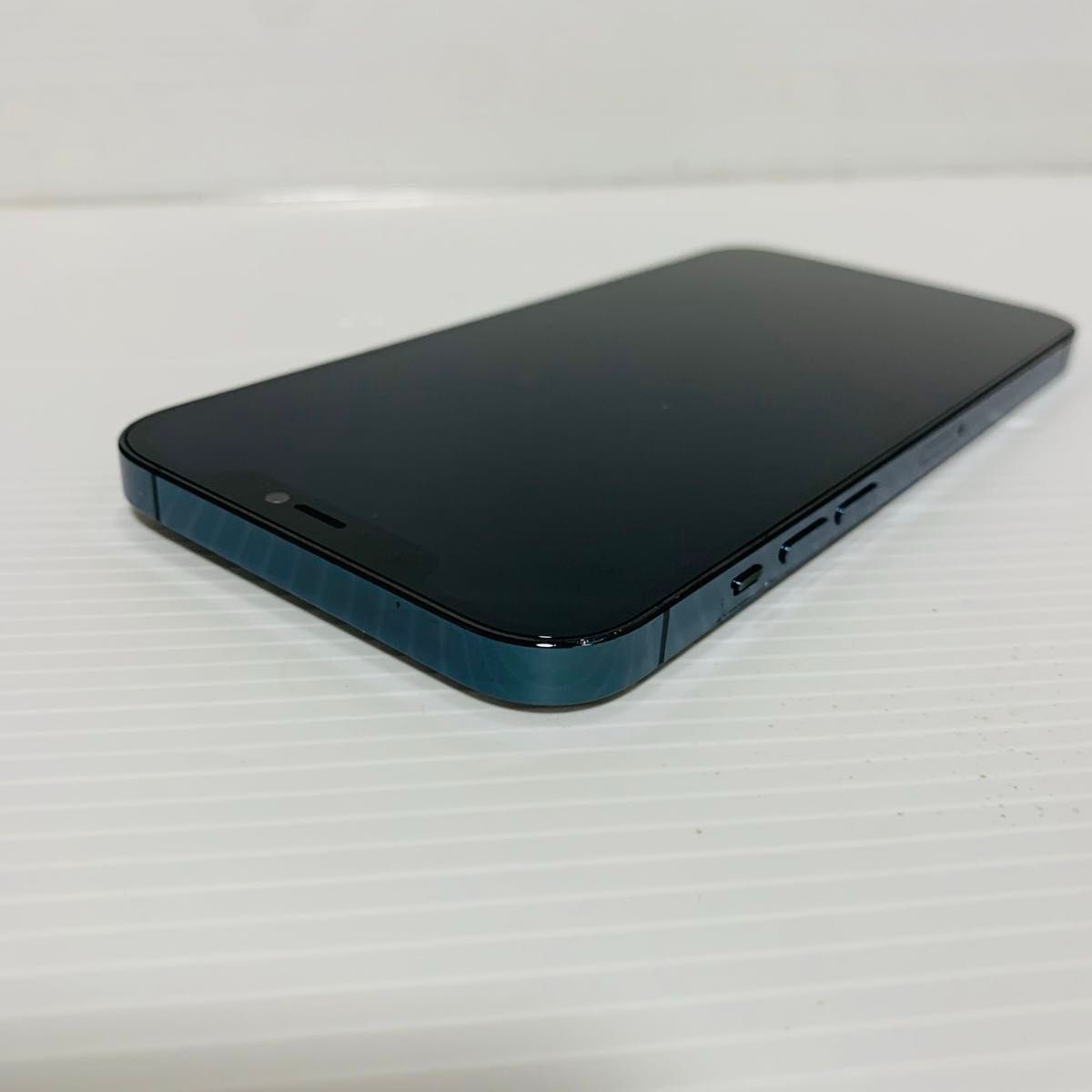 美品 iPhone 12 pro max パシフィックブルー 128 GB SIMフリー おまけケース付き