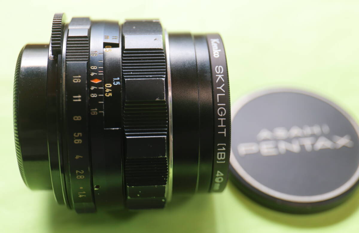 ASAHI PENTAX ペンタックス Super-Takumar/50mm/F1.4 Canon EFマウントアダプター付き_画像6