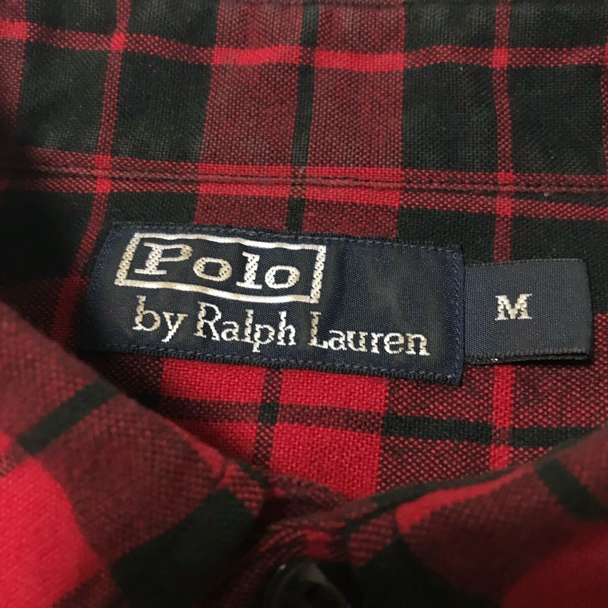 Polo by Ralph Lauren チェック ネルシャツ ラルフローレン マチ付き ネコ目ボタン M RRL COUNTRY RUGBY Vintage アメカジ マッコイ 東洋_画像10