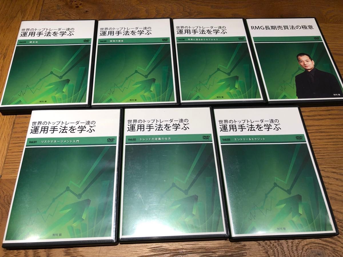 野川徹　世界のトップトレーダー達の運用手法を学ぶDVD 全巻セット7巻  セミナー　松下誠