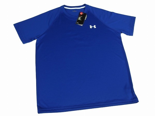 新品タグ付*UNDER ARMOUR×DRAGON BOATRACE アンダーアーマー*濃青*heatgear LOOSE*メンズ*ストレッチ*半袖Tシャツ*LG_画像1