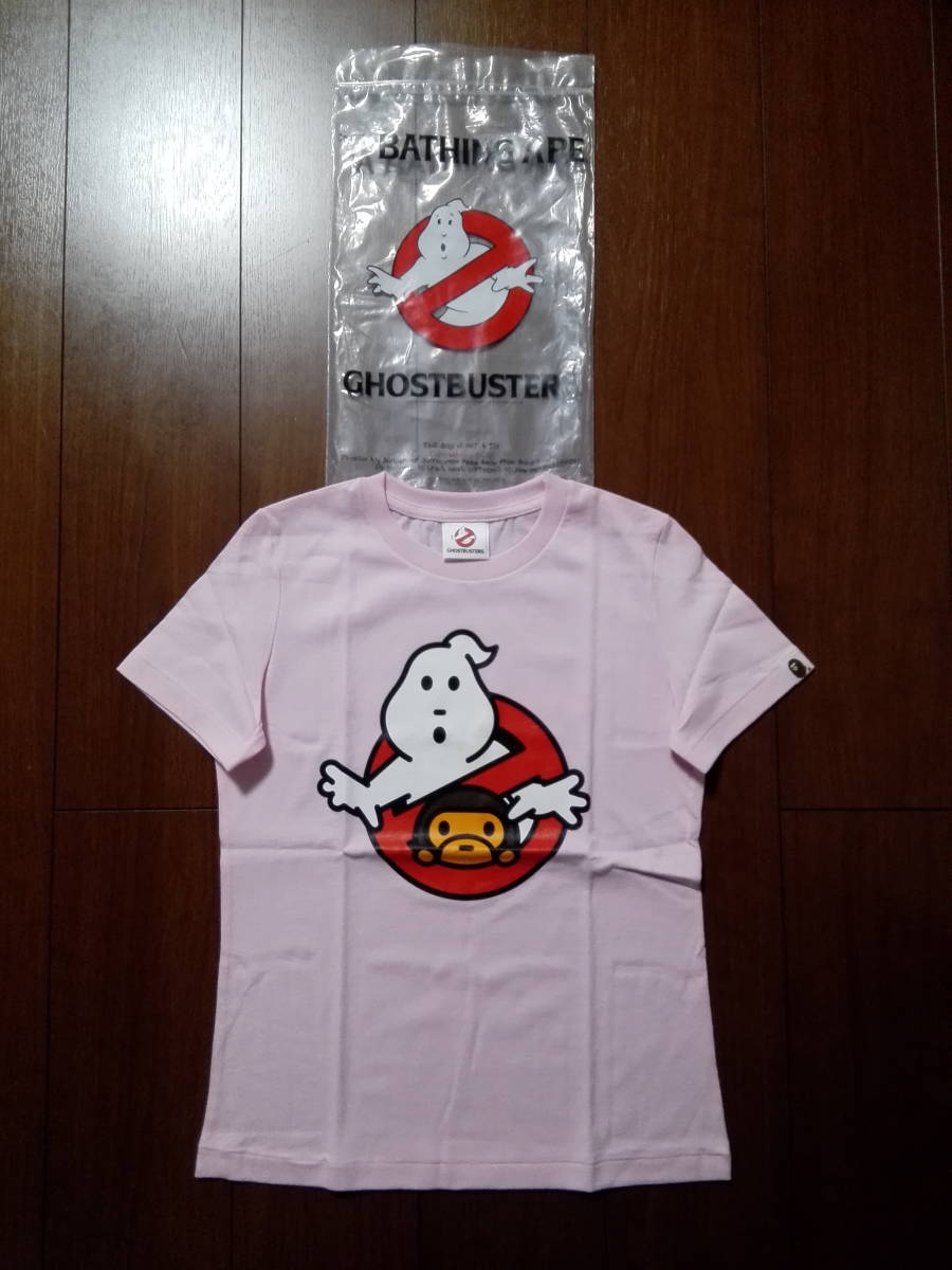 A BATHING APE BAPE GHOSTBUSTERS コラボレーション Tシャツ BAPE レディース XS ア ベイシング エイプ ゴーストバスターズ サークルマイロ_画像1