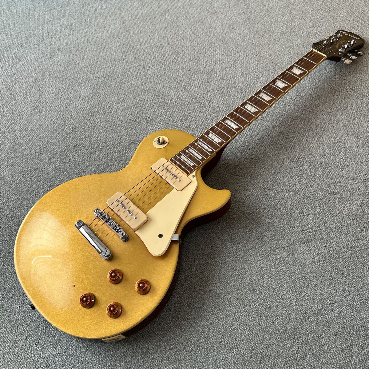 epiphone by Gibson Les Paul standard 1956 GOLD TOP エピフォン　ギブソン　レスポール　スタンダード　ジャンク扱い lespaul 56 _画像10