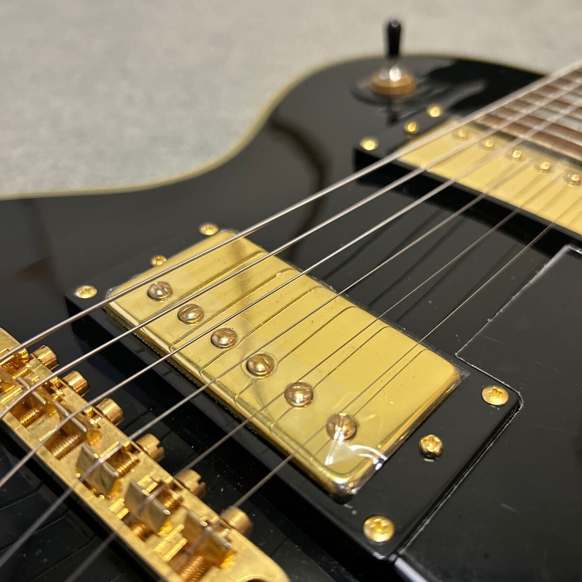 epiphone by Gibson Les Paul CUSTOM BLK BEAUTY エピフォン　ギブソン　レスポール カスタム　ジャンク扱い lespaul ブラック_画像3