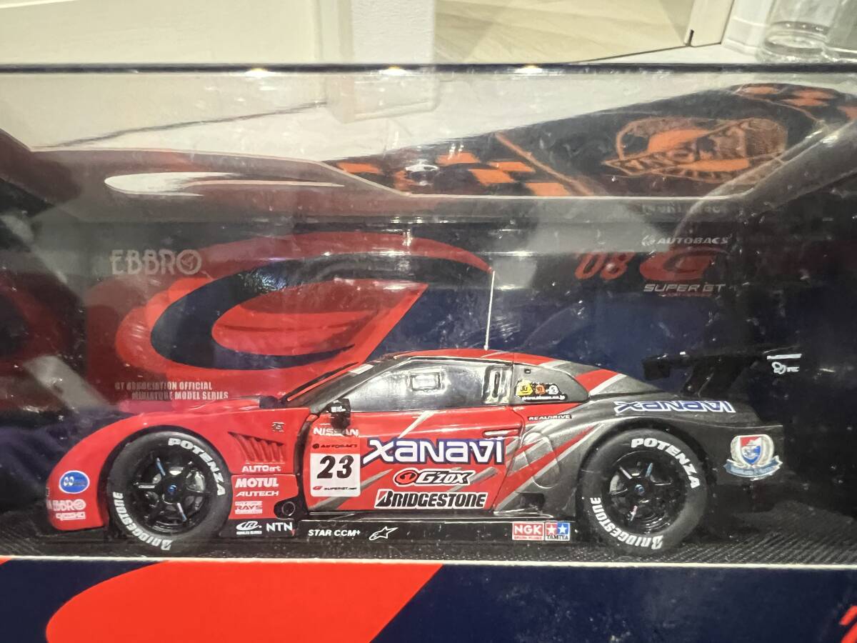 EBBRO SUPER GT GT500 NISMO GT-R 3台セット　XANAVI 　XANAVI-FUJI　MOTUL 　R35 GT-R　エブロ 1/43_画像5