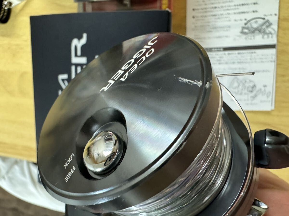 SHIMANO オシアジガー Fカスタム 2001 NRHG バリバス 新品ライン付き オマケあり_画像3