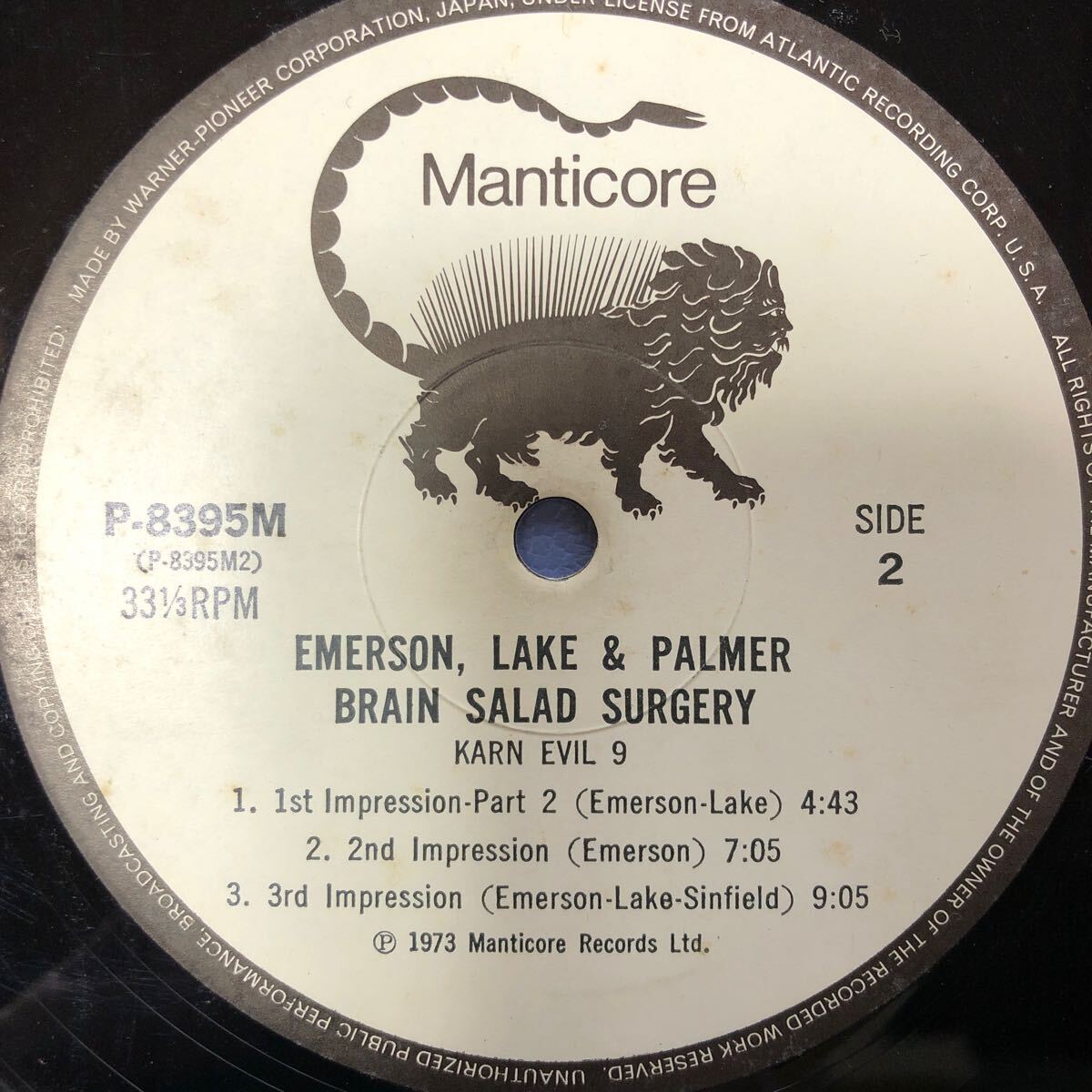 Emerson,Lake&Palmer エマーソン・レイク&パーマー 恐怖の頭脳改革 BRAIN SALAD SURGERY LP 見開きジャケ レコード 5点以上落札で送料無料i_画像5