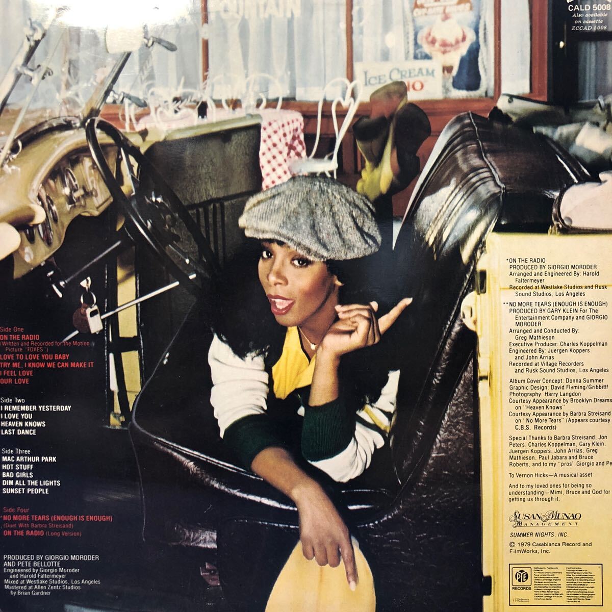 二枚組 ドナ・サマー Donna Summer ON THE RADIO GREATEST HITS VOLUMES ONE&TWO 2LP レコード 5点以上落札で送料無料i_画像2