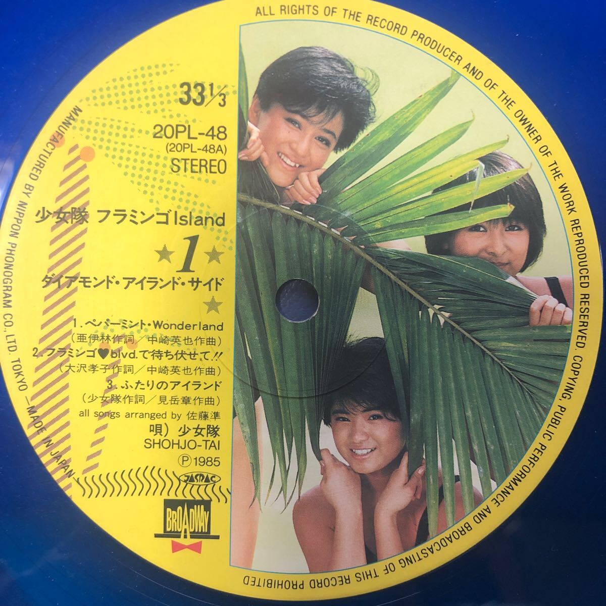 少女隊 フラミンゴ Island カラーレコード LP レコード 5点以上落札で送料無料i_画像4