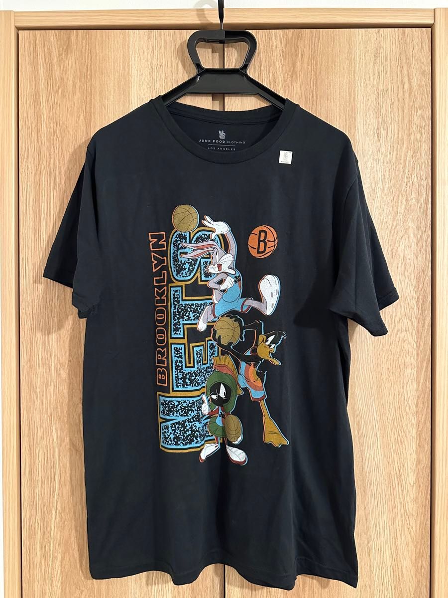 junkfood brooklynnets spacejam tシャツ