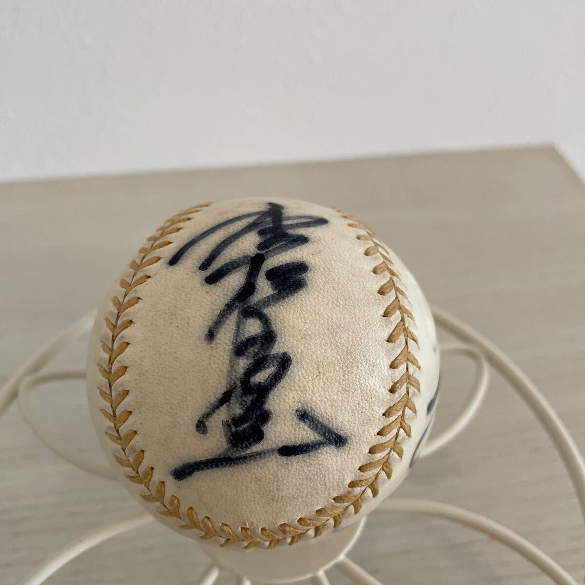  autograph autograph ball autograph ball ball baseball .. virtue autograph Showa era 30 period that time thing west iron lion z? Taiyou ho e-ruz