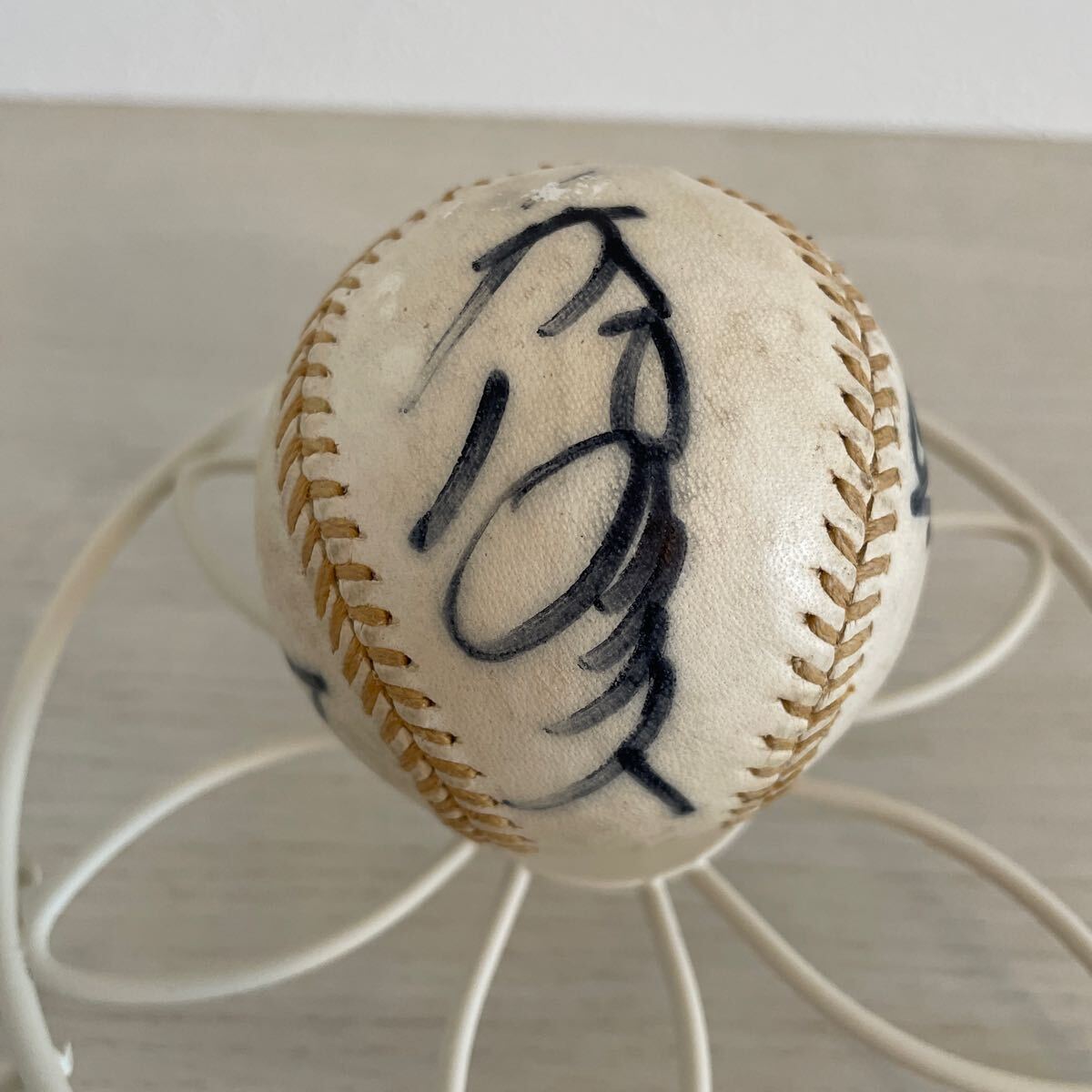  autograph autograph ball autograph ball ball baseball .. virtue autograph Showa era 30 period that time thing west iron lion z? Taiyou ho e-ruz