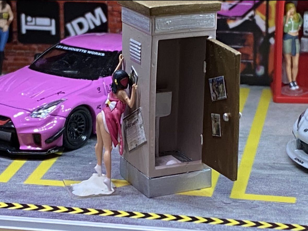 1:64　浴衣美女　美脚　セクシーフィギュア　トミカサイズ　ジオラマ　MINI GT LBWK 日本未発売マテル ミニカー MATTEL ピンク_画像2