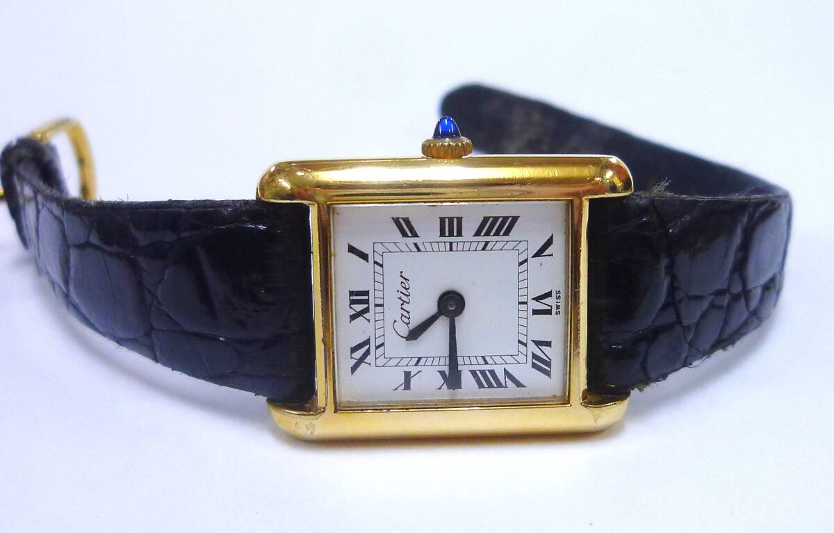  Cartier Must Tank hand winding antique lady's 
