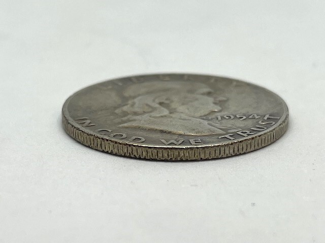 アメリカ 1954年 フランクリン ハーフダラー 1/2ドル 銀貨 シルバー900 12.5ｇ SG10.3 硬貨 _画像3